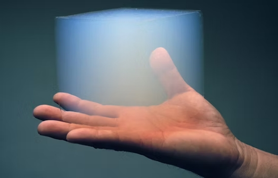 Aerogel in hand
